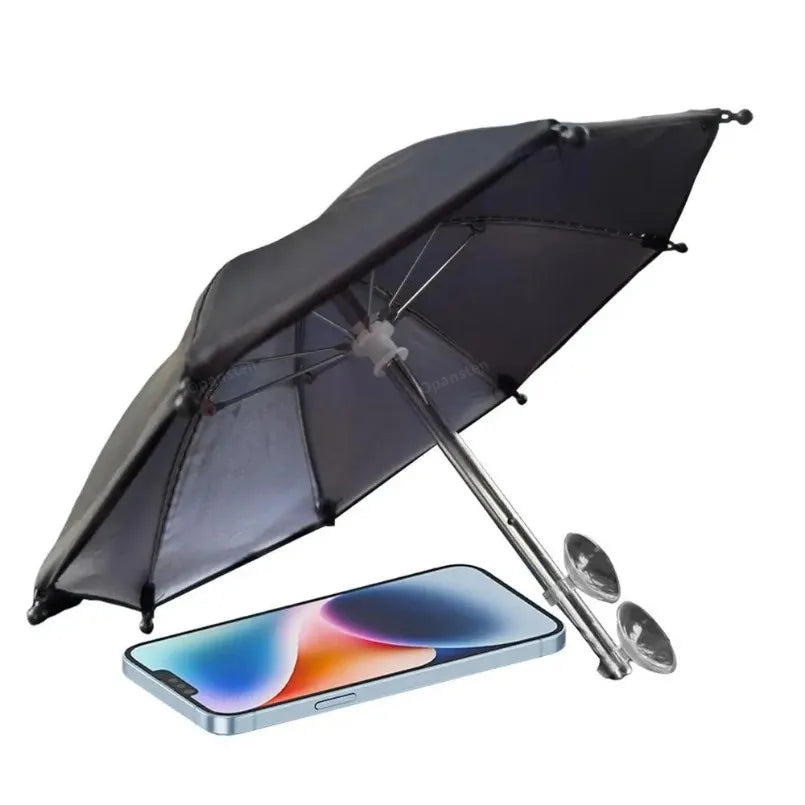 Mobile Phone Parasol Phone Umbrella Sun Anti-Glare Sun Shade Cover Car Visor Sunshade Sucker Holder For iPhone Samsung Live