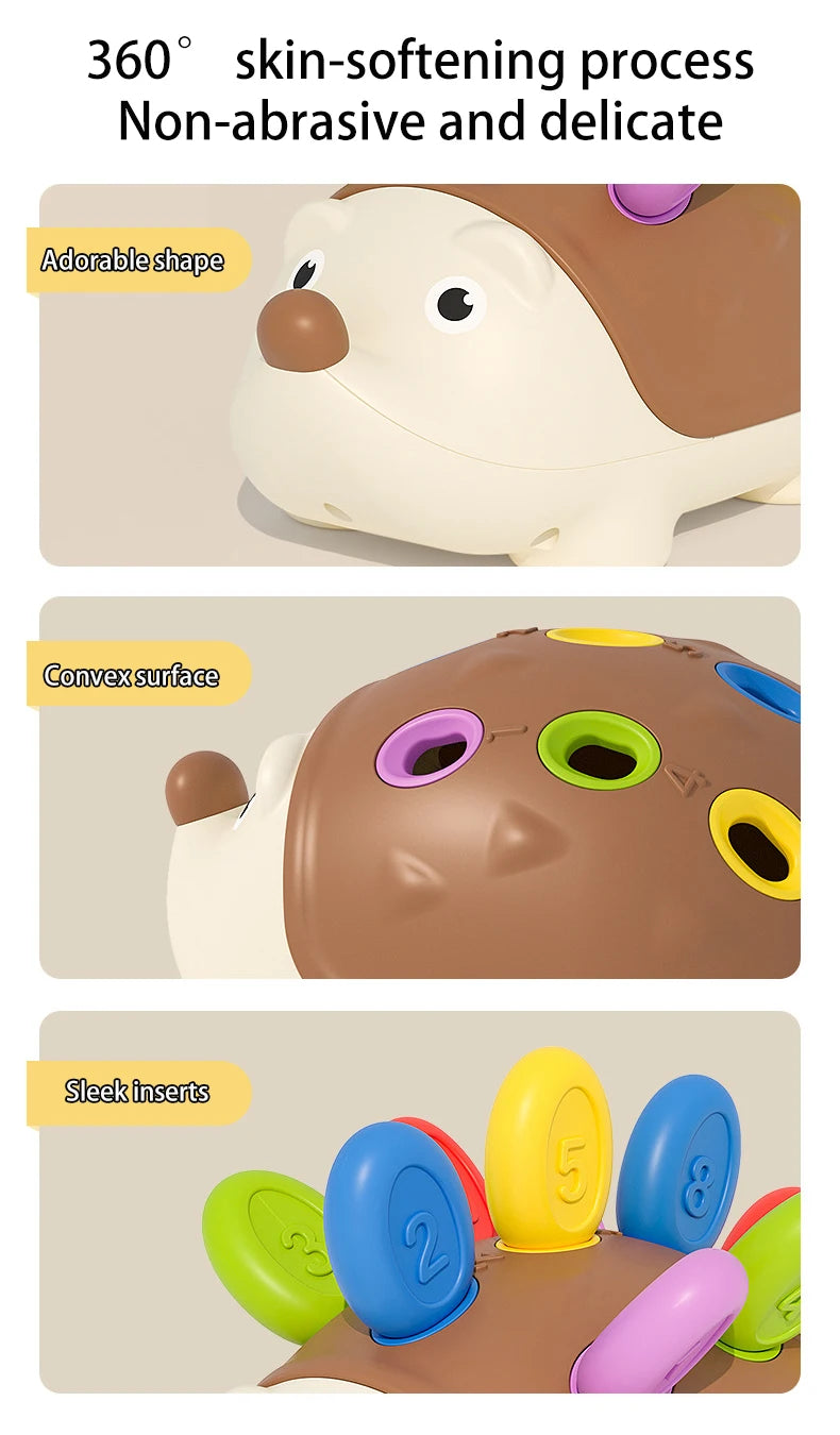 Montessori Hedgehog Toys Baby Concentration Training Education Toys Fine Motor Sensory Educational Toy for Kids Birthday Gifts