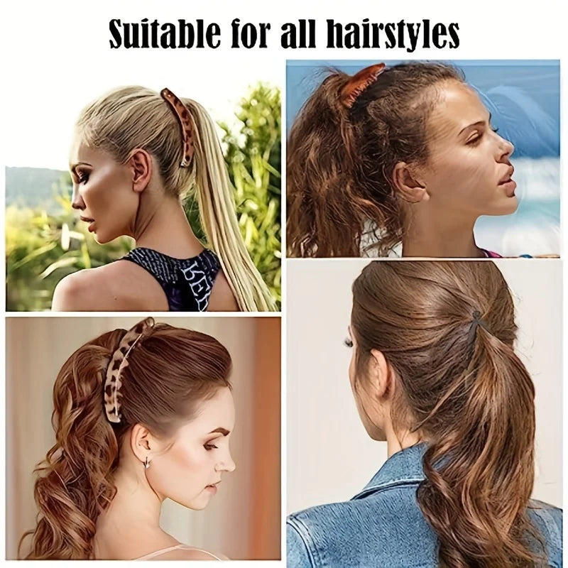 Matte Banana Hair Clip Fish Shaped Hairpin Ponytail Headband For Women Hair Accessories HairgripsTwist Clamp Barrettes Headwear