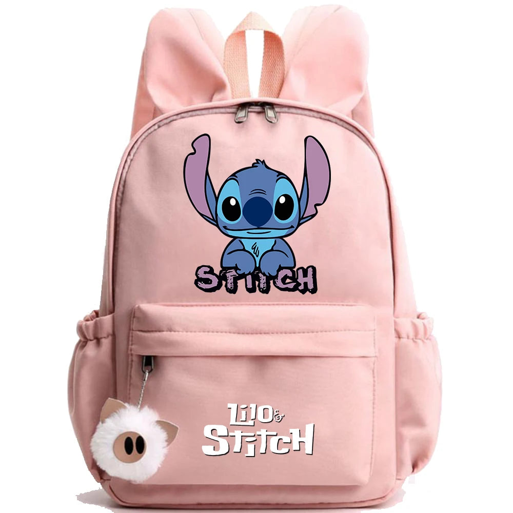 Cute Disney Lilo Stitch Backpack for Girl Boy Student Teenager Children Rucksack Women Casual School Bags Kids Birthday Gift Toy