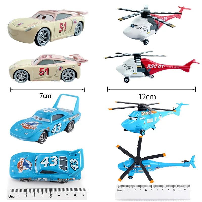 Disney Pixar 2 3 Lighting McQueen Tractor Car Truck Mater Queen 1:55 Metal Die Casting Model Car Children's Toys Christmas Gift