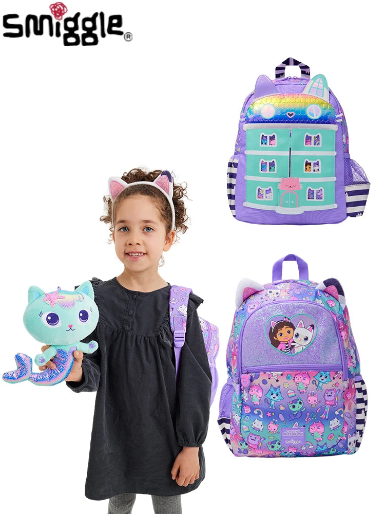 Genuine Australia Smiggle Gabby's Dollhouse Cartoon Series Children School Bag Anime Backpack Student Gift Separate Purchases