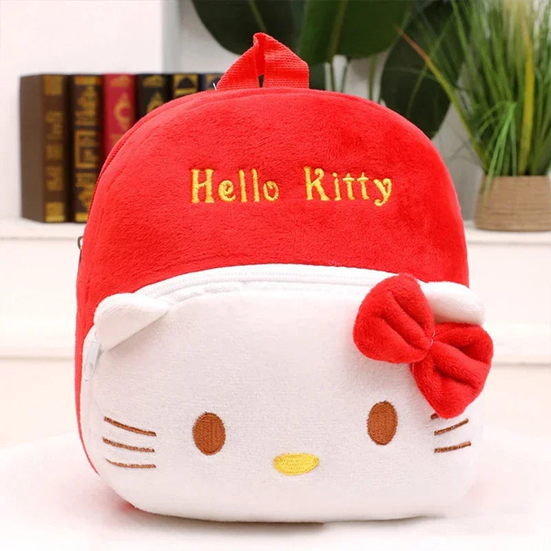 Sanrio Hello Kitty Anime Cute Backpack Cartoon Plush Backpack Kindergarten Schoolbag Kawaii Shoulders Bag Cosplay Surprise Gifts