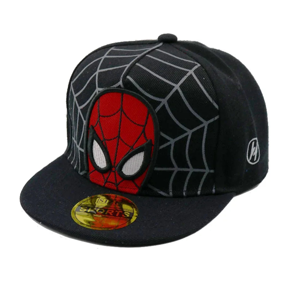 Disney Anime Cartoon Spiderman Kids Hats Toddler Baby Baseball Cap Autumn Spring Children's Snapback Hip Hop Caps For Boys Girls