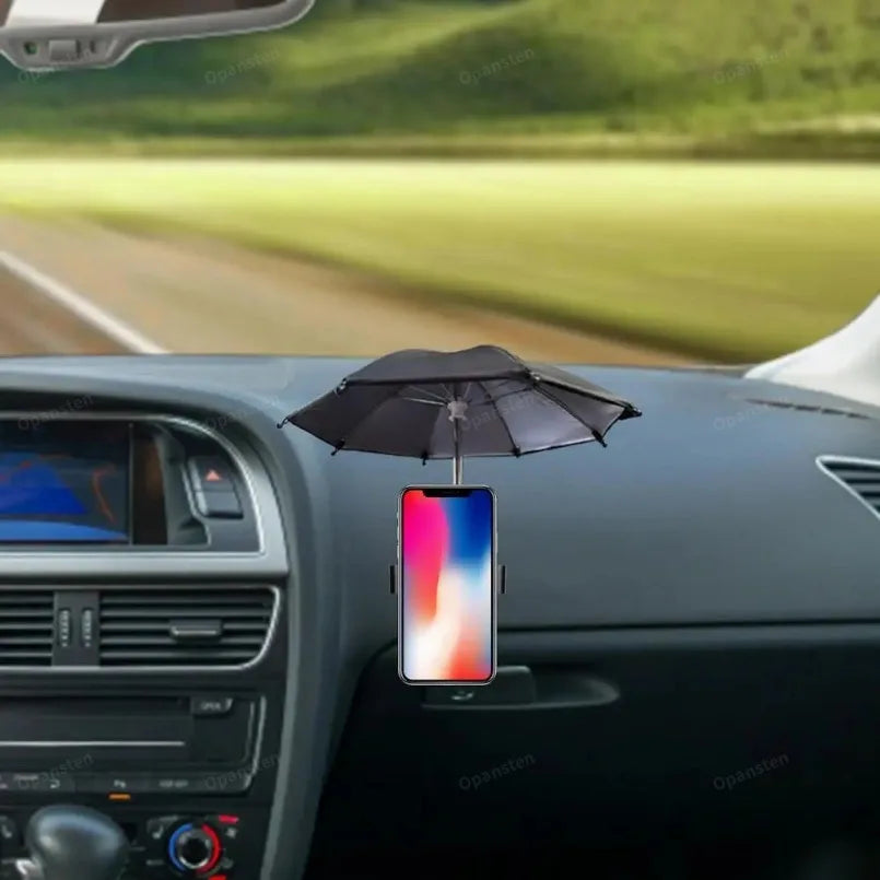 Mobile Phone Parasol Phone Umbrella Sun Anti-Glare Sun Shade Cover Car Visor Sunshade Sucker Holder For iPhone Samsung Live