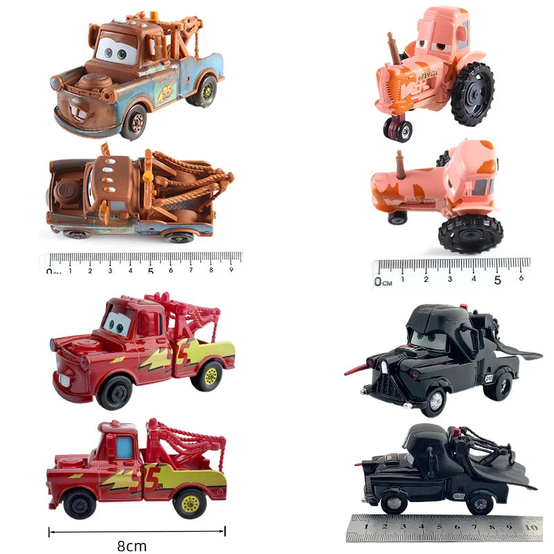Disney Pixar 2 3 Lighting McQueen Tractor Car Truck Mater Queen 1:55 Metal Die Casting Model Car Children's Toys Christmas Gift