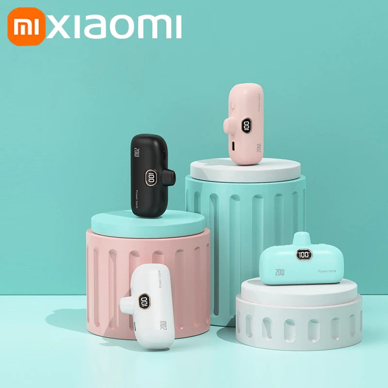 Xiaomi 5000mAh Mini Wireless Power Bank Capsule Mobile Power Supply Emergency Fast charging External Battery For IPhone Samsung