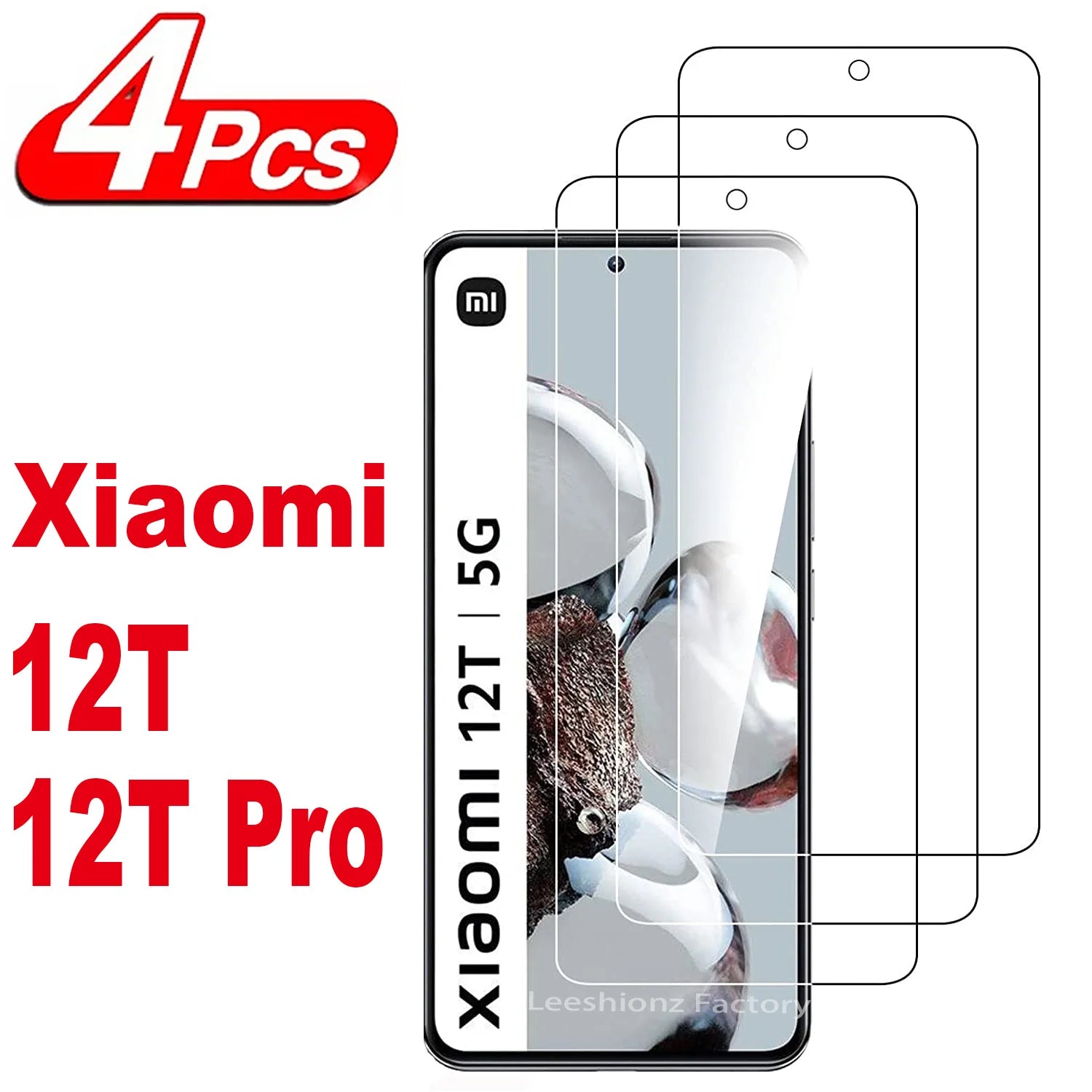 For Xiaomi 12T 11T Pro 12 Lite,HD Tempered Glass, 2/4Pcs Screen Protector 9H