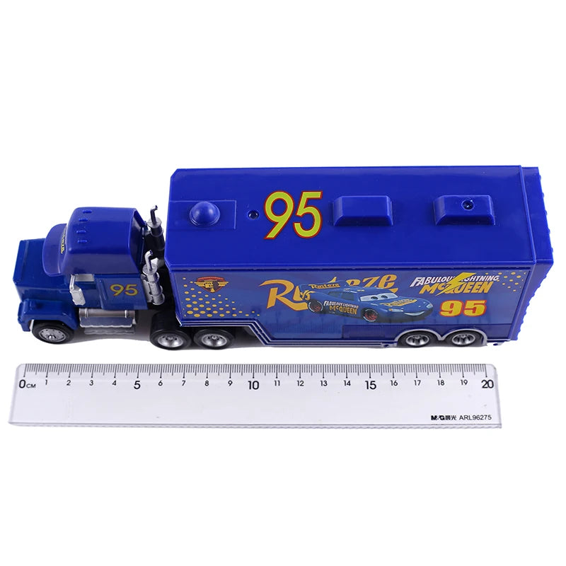 Disney Pixar Cars 3 2 Toy Lightning Mcqueen Mack Truck Mater Miss Fritter Frank Queen car racer Metal Collection children gift