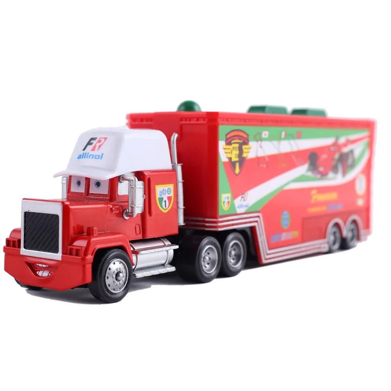 Disney Pixar Cars 3 2 Toy Lightning Mcqueen Mack Truck Mater Miss Fritter Frank Queen car racer Metal Collection children gift