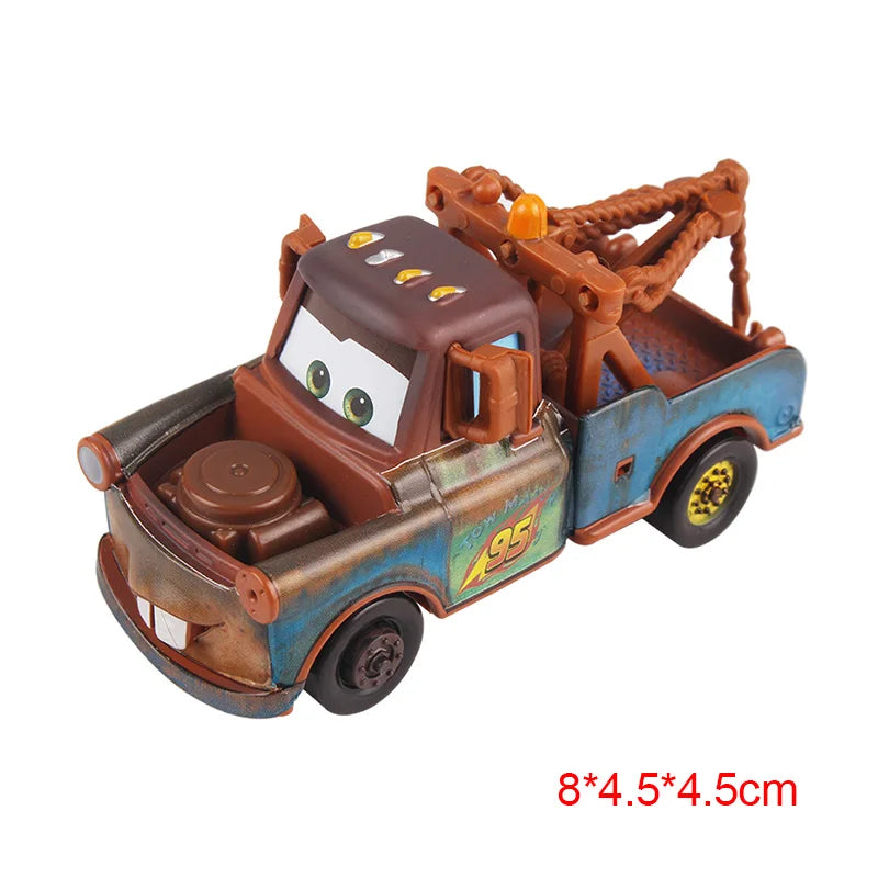 Disney Pixar Cars 3 Toys Lightning Mcqueen Race Div Fritter Miss Frank Collection 1:55 Diecast Metal Alloy Model Car Toy Gifts