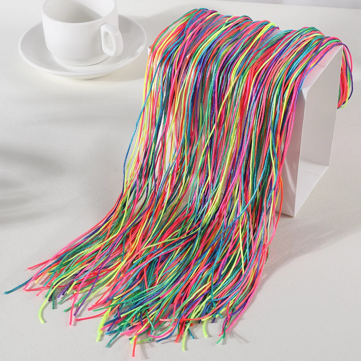 30Pcs Colorful Girls Hair Braids Rope Strands for African Braids 90CM Girls DIY Ponytail braids Women Styling Hair Accessories