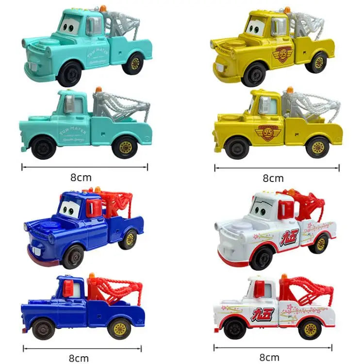 Disney Pixar 2 3 Lighting McQueen Tractor Car Truck Mater Queen 1:55 Metal Die Casting Model Car Children's Toys Christmas Gift