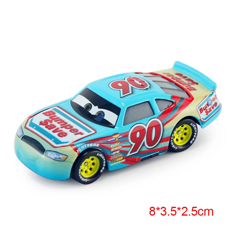 Disney Pixar Cars 3 Toys Lightning Mcqueen Race Div Fritter Miss Frank Collection 1:55 Diecast Metal Alloy Model Car Toy Gifts