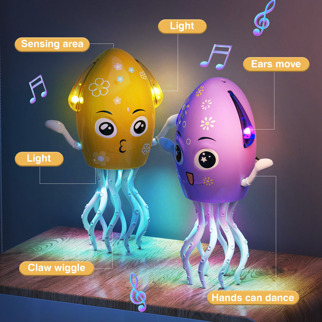 Dancing Octopus Electronic Pets Luminous Fidget Toys Interactive Antistress Stress Relief Toy for Toddler Baby Children Adult