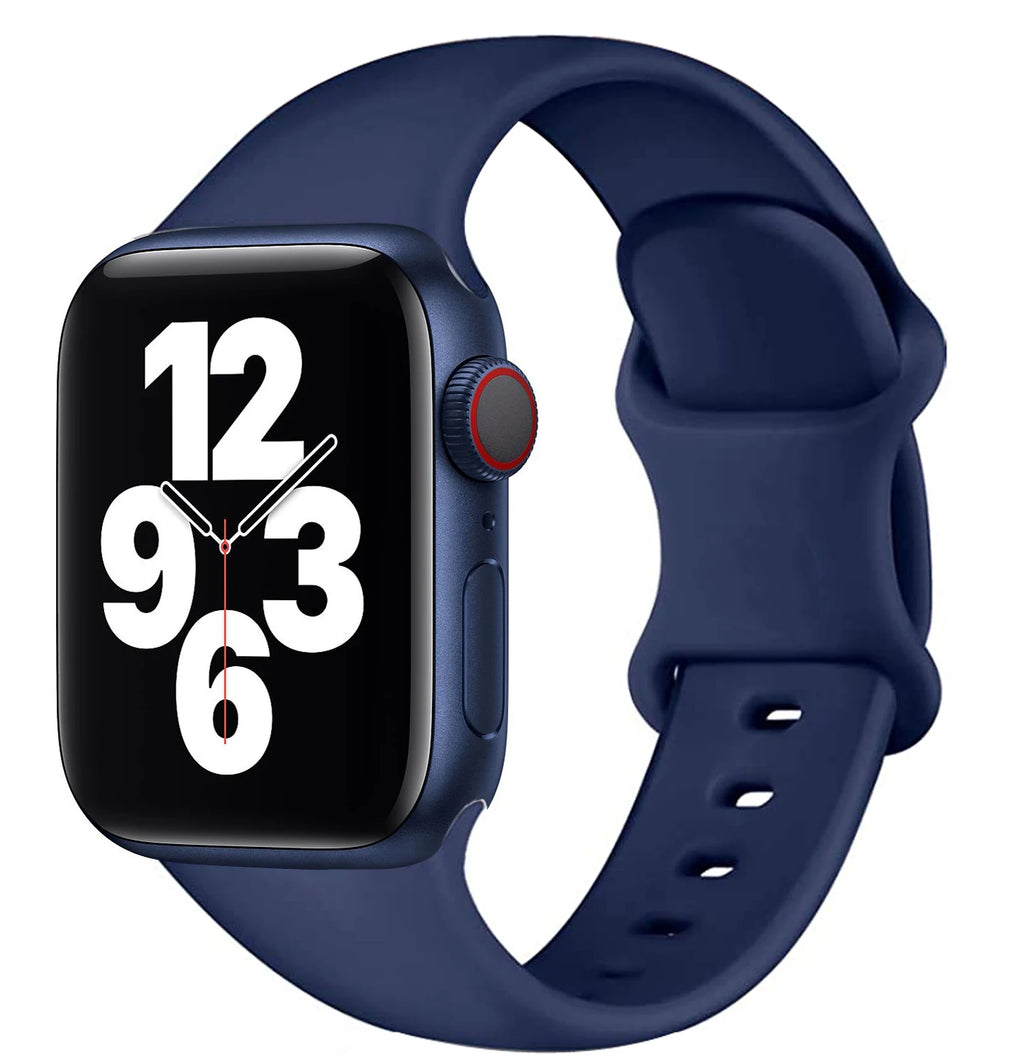 Silicone Strap For Apple Watch Band 40mm 44mm 46mm 45mm 41mm 49mm 38 42 Correa Bracelet iWatch series 6 ultra2 7 8 9 se 10 band