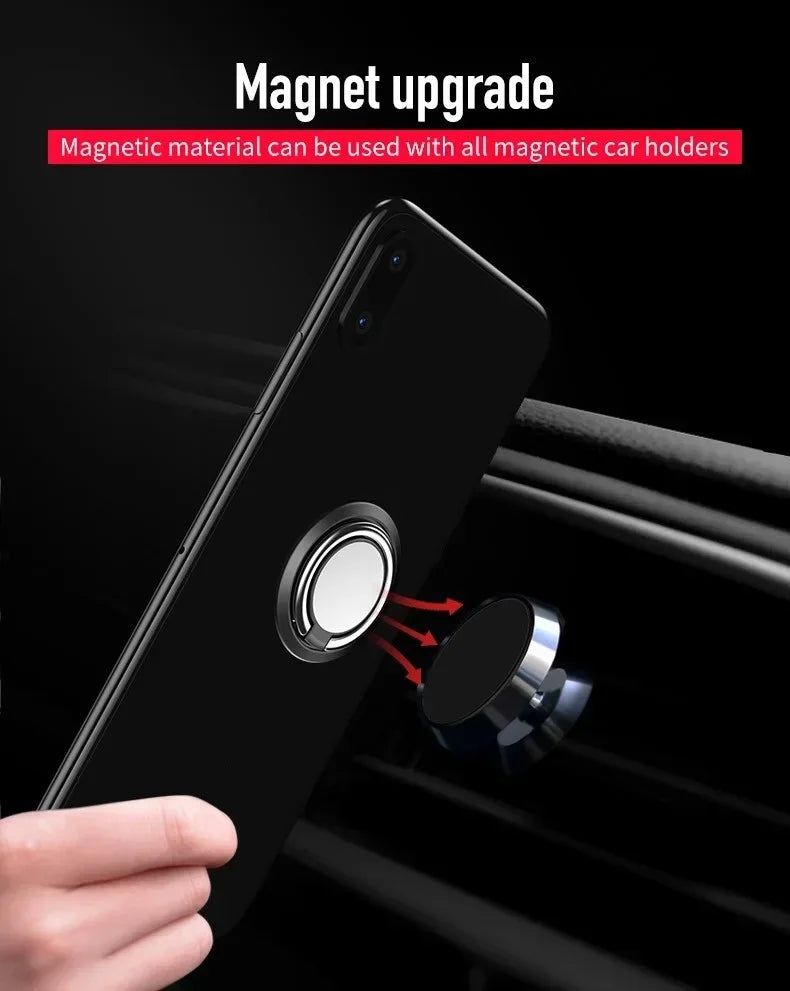Finger Ring Holder Stand Grip 360 Rotating For Mobile Phone Car Magnetic Mount Phone Back Sticker Pad Unniversal Bracket