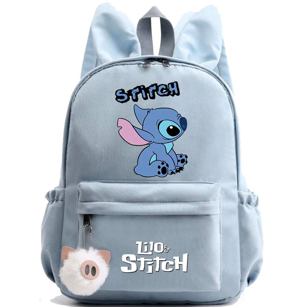 Cute Disney Lilo Stitch Backpack for Girl Boy Student Teenager Children Rucksack Women Casual School Bags Kids Birthday Gift Toy