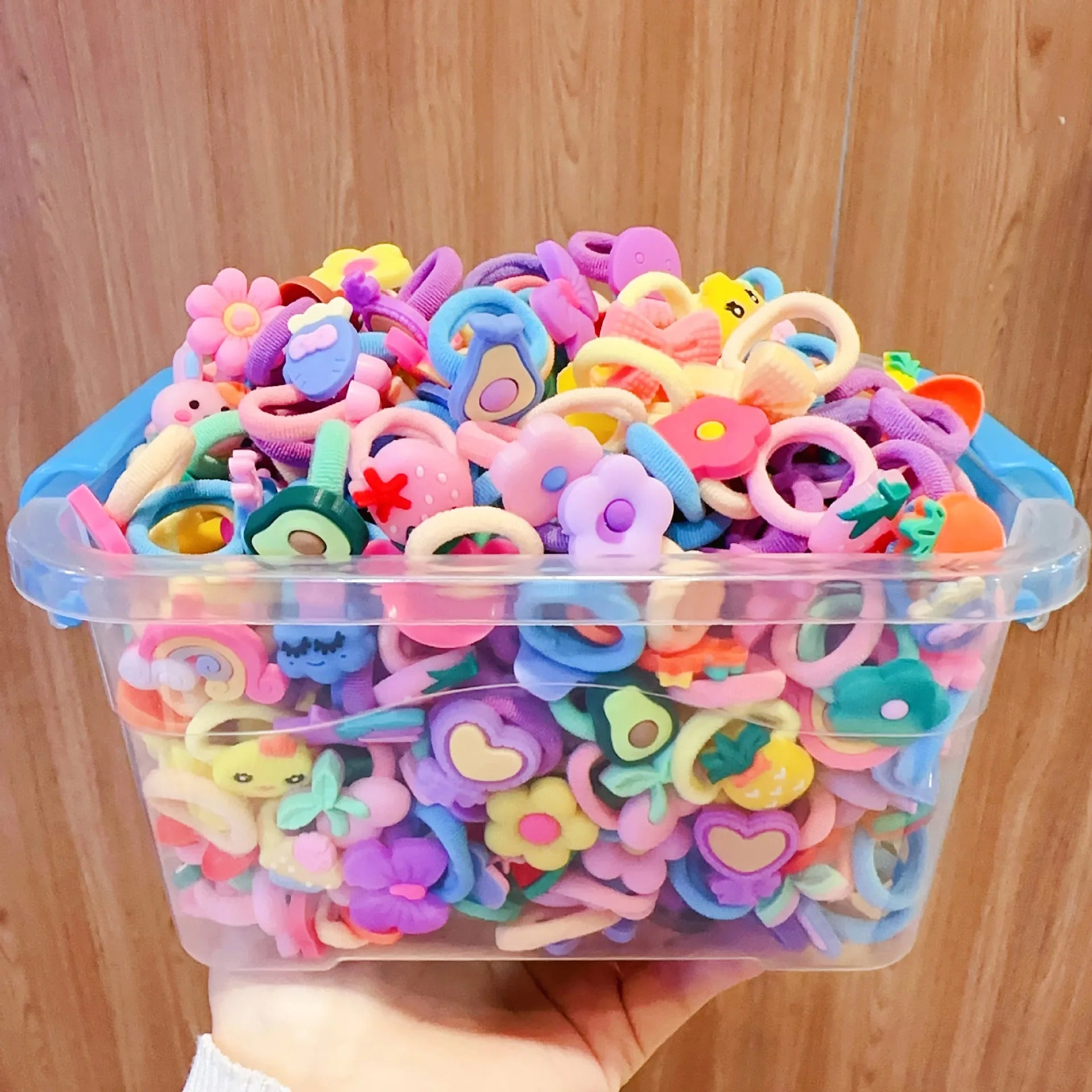 50/40/30pcs Cute Rubber Bands for Children Will Not Harm Hair with Good Elasticity. Girl Baby Headbands and Cute Girls Headdress