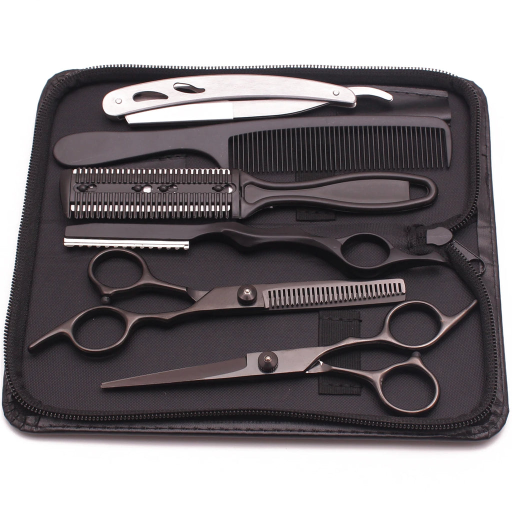 Hair Scissors 6" JP Stainless Hairdressing Scissors Barber Shop Hair Cutting Scissors Thinning Shears Haircut Set Dropshipping