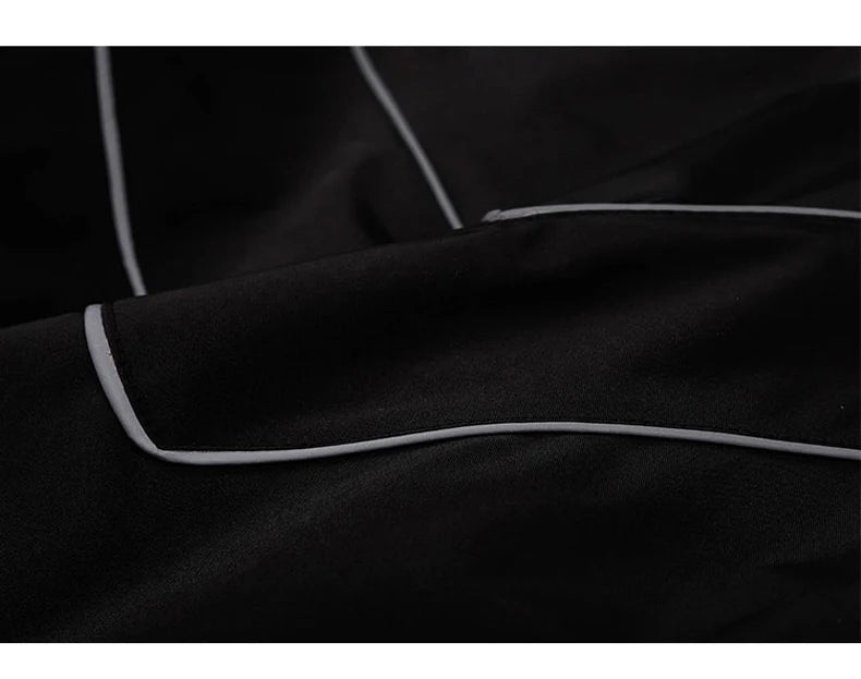 Reflective Striped Jacket 2023 Men Hip Hop Streetwear Coat Zipper Up Jacket Windbreaker Harajuku Thin Coats Sports Black Blue