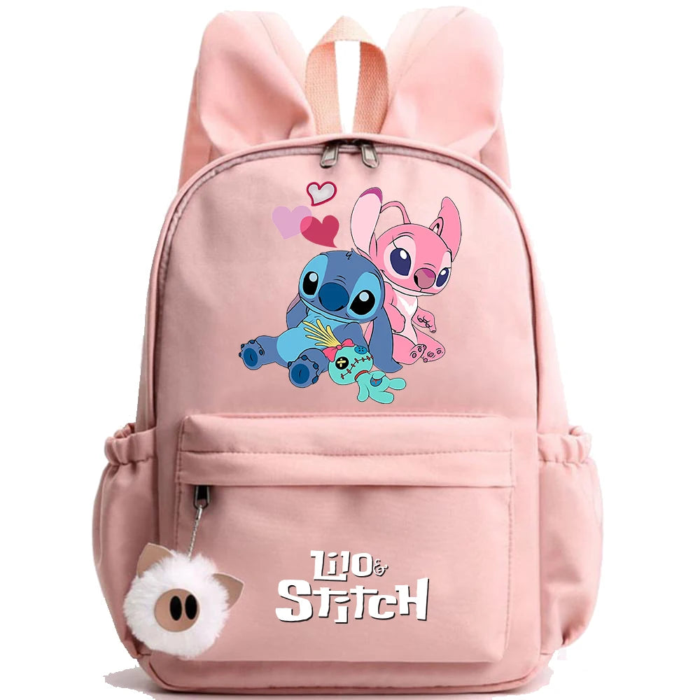 Cute Disney Lilo Stitch Backpack for Girl Boy Student Teenager Children Rucksack Women Casual School Bags Kids Birthday Gift Toy