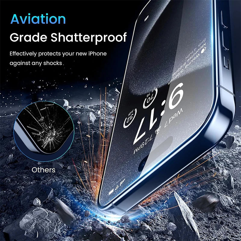 1-4Pcs Anti-spy Tempered For IPhone 15 14 13 12 11Pro Full Cover Privacy Screen Protector For IPhone X XS Max XR Glass