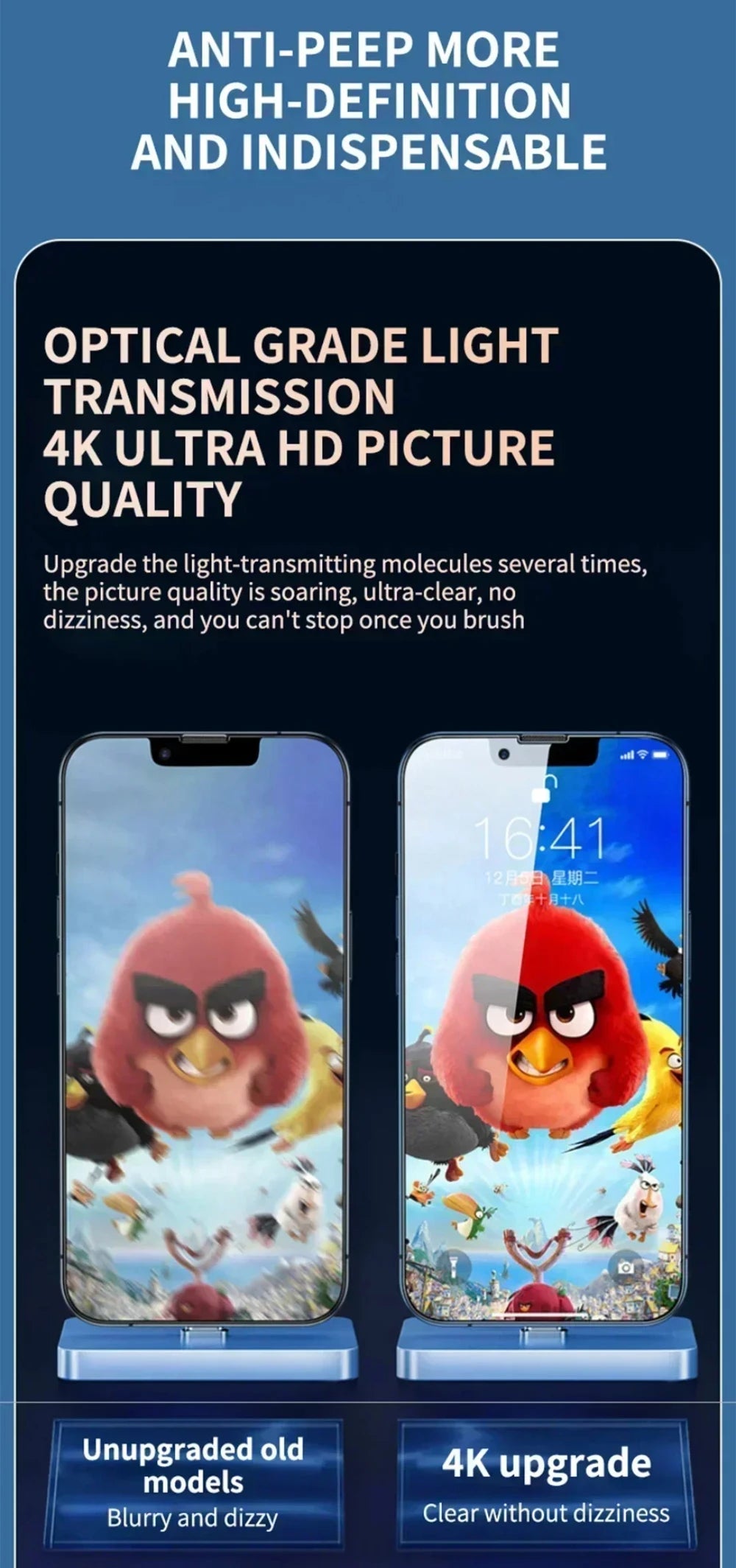 NNBILI 4Pcs Full Cover Privacy Screen Protector For iPhone 11 12 13 14 15 16 Pro Max Anti-spy Glass For iPhone16 Plus 16e Glass