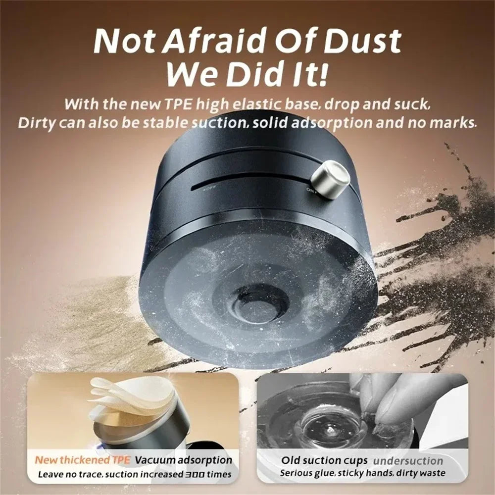 More Portable Vacuum Magnetic Mobile Phone Bracket Adjustable Double-Sided Suction Cup Holder Lazy Stand For All Smartphone