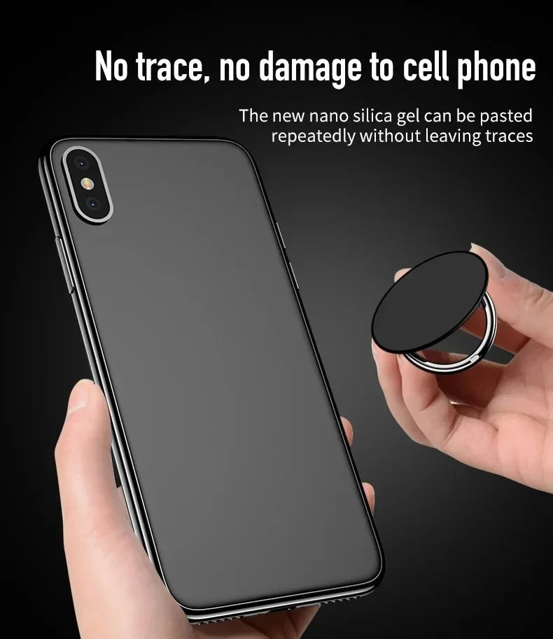 Finger Ring Holder Stand Grip 360 Rotating For Mobile Phone Car Magnetic Mount Phone Back Sticker Pad Unniversal Bracket