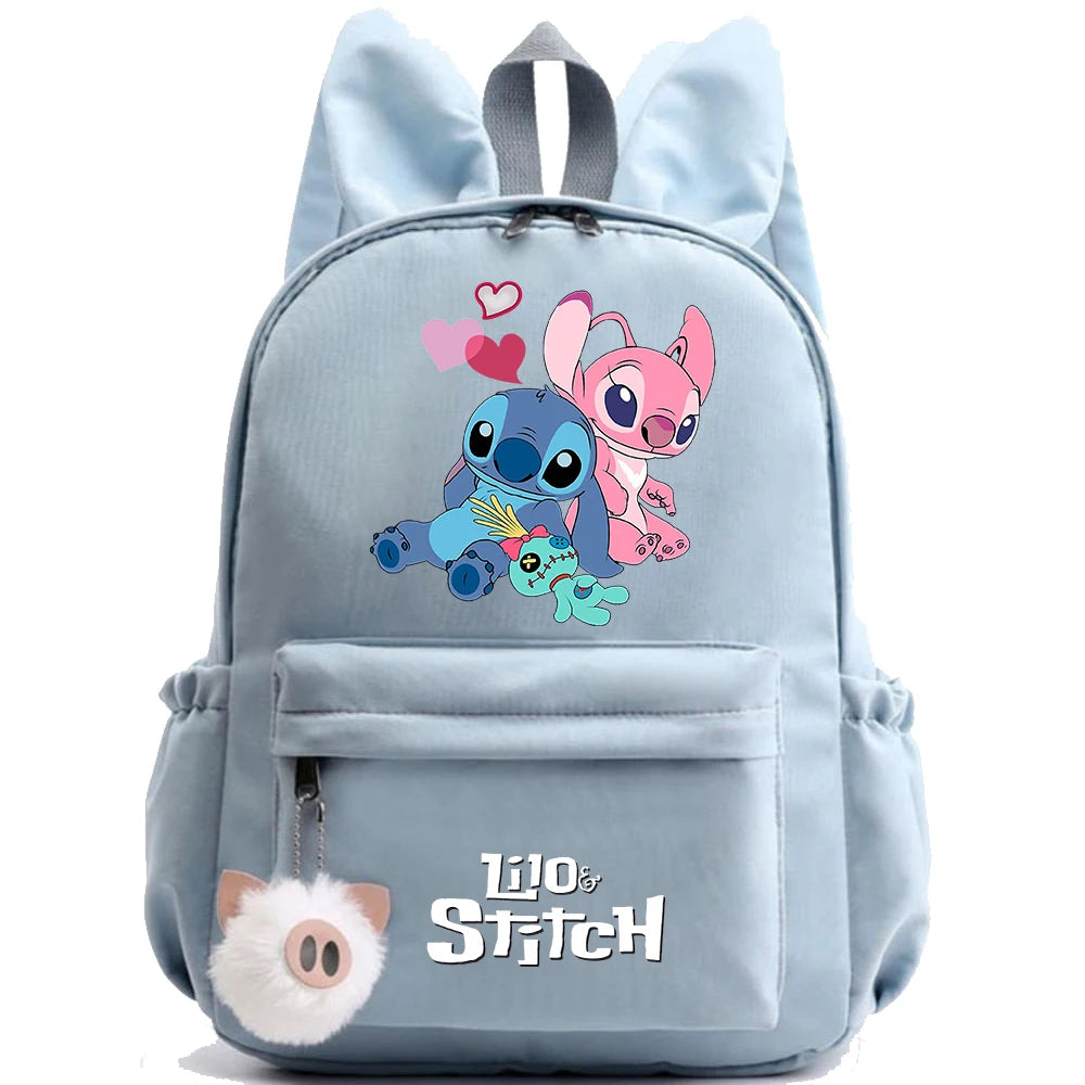 Cute Disney Lilo Stitch Backpack for Girl Boy Student Teenager Children Rucksack Women Casual School Bags Kids Birthday Gift Toy