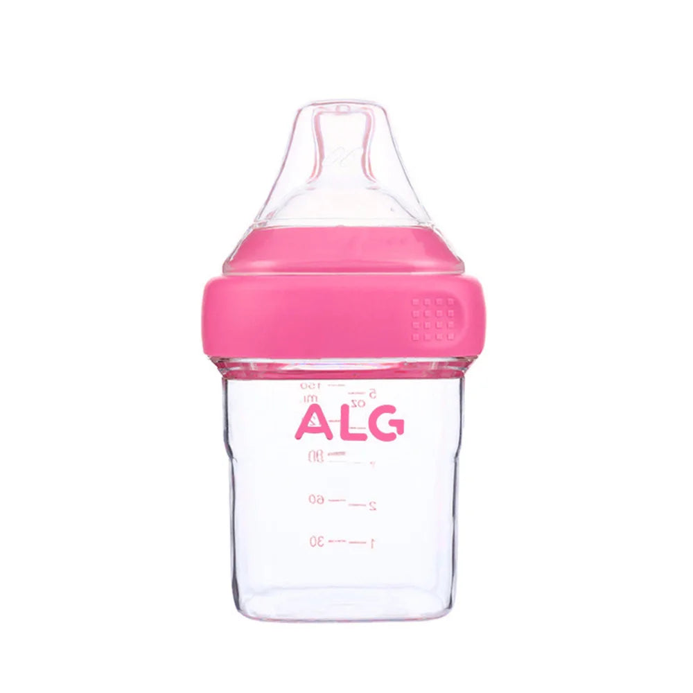 0-3 years old newborn baby anti-fall and anti-colic PP milk bottle, 150ml-240ml children's bottle, three colors optional bottle