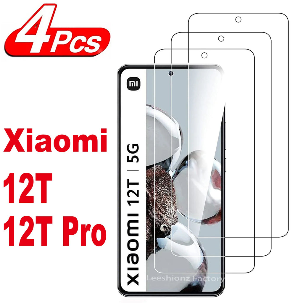 For Xiaomi 12T 11T Pro 12 Lite，HD Tempered Glass, 2/4Pcs Screen Protector 9H