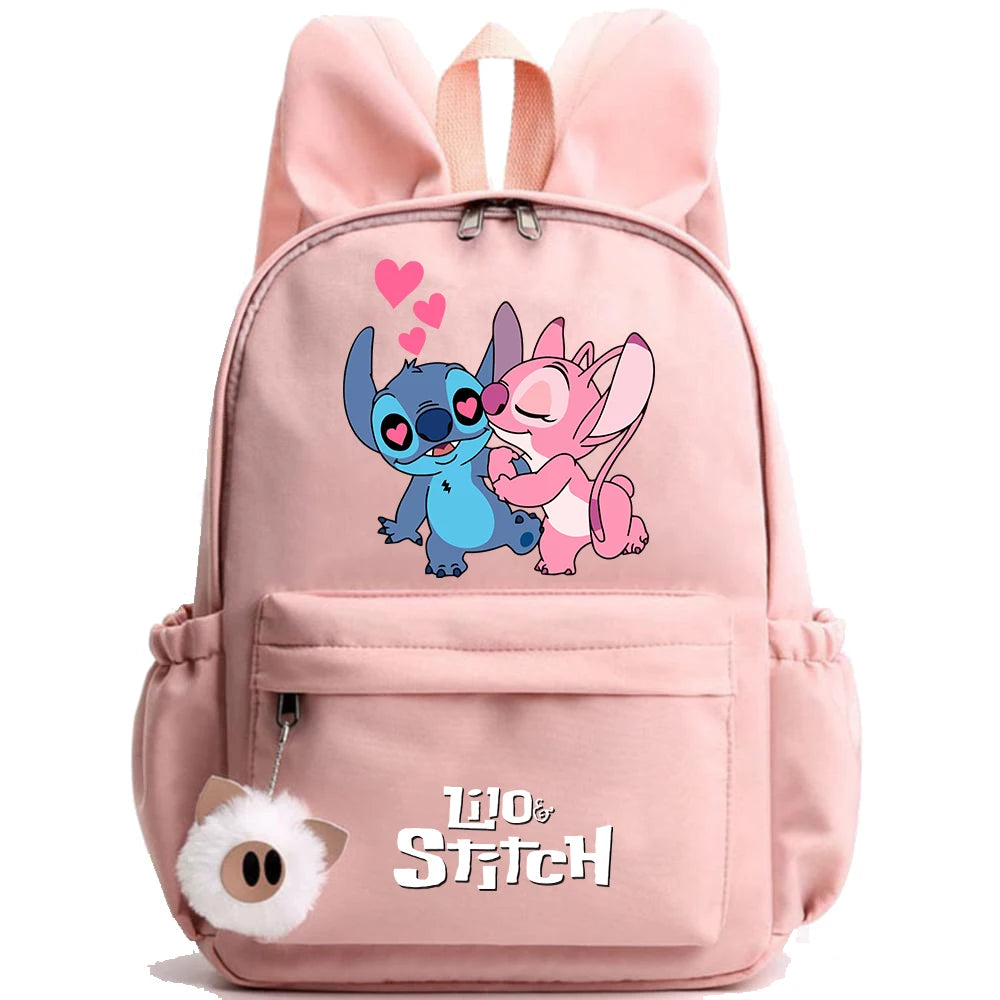 Cute Disney Lilo Stitch Backpack for Girl Boy Student Teenager Children Rucksack Women Casual School Bags Kids Birthday Gift Toy