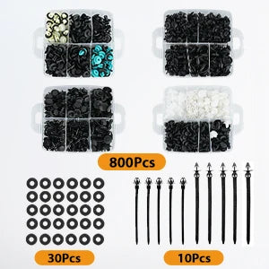 835 Car Push Retainer Black Nylon Fastener Clips in Plastic Box for GM Ford Lexus Honda Chrysler Mazda Nissan Jeep Ford