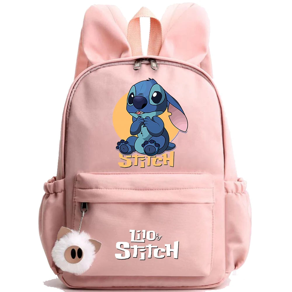Cute Disney Lilo Stitch Backpack for Girl Boy Student Teenager Children Rucksack Women Casual School Bags Kids Birthday Gift Toy