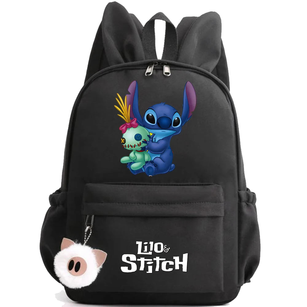 Cute Disney Lilo Stitch Backpack for Girl Boy Student Teenager Children Rucksack Women Casual School Bags Kids Birthday Gift Toy