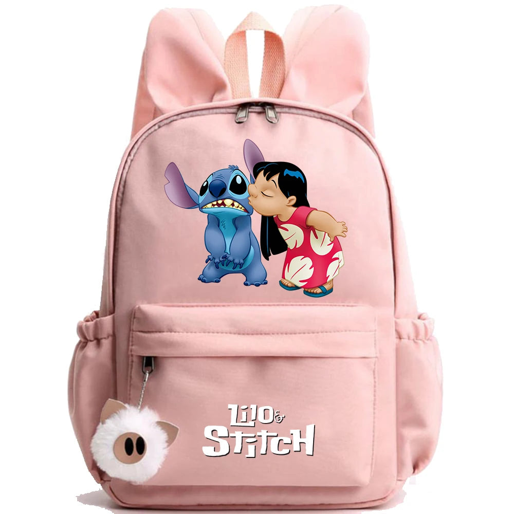 Cute Disney Lilo Stitch Backpack for Girl Boy Student Teenager Children Rucksack Women Casual School Bags Kids Birthday Gift Toy