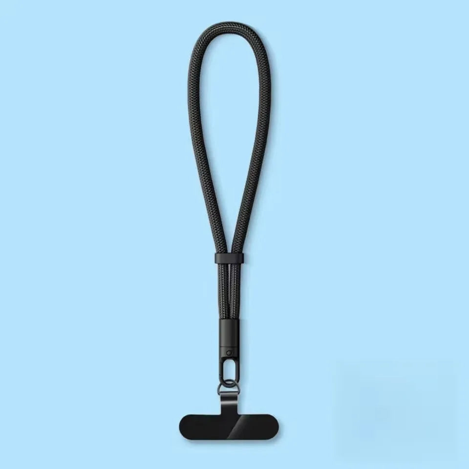 Universal Adjustable Mobile Phone Lanyard Short Wrist Strap with Self-locking Anti-drop Design Durable Polyester Phone Strap