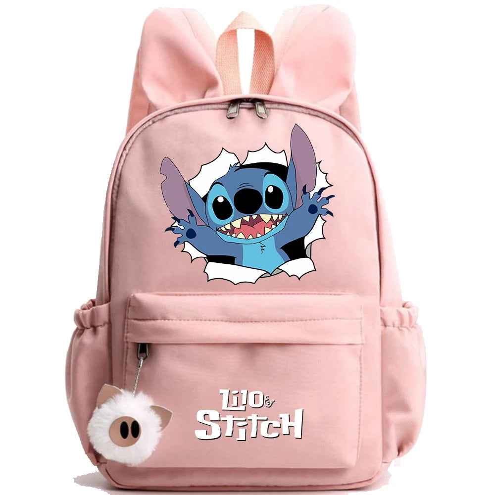 Cute Disney Lilo Stitch Backpack for Girl Boy Student Teenager Children Rucksack Women Casual School Bags Kids Birthday Gift Toy