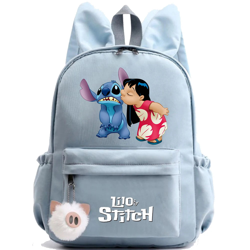 Cute Disney Lilo Stitch Backpack for Girl Boy Student Teenager Children Rucksack Women Casual School Bags Kids Birthday Gift Toy