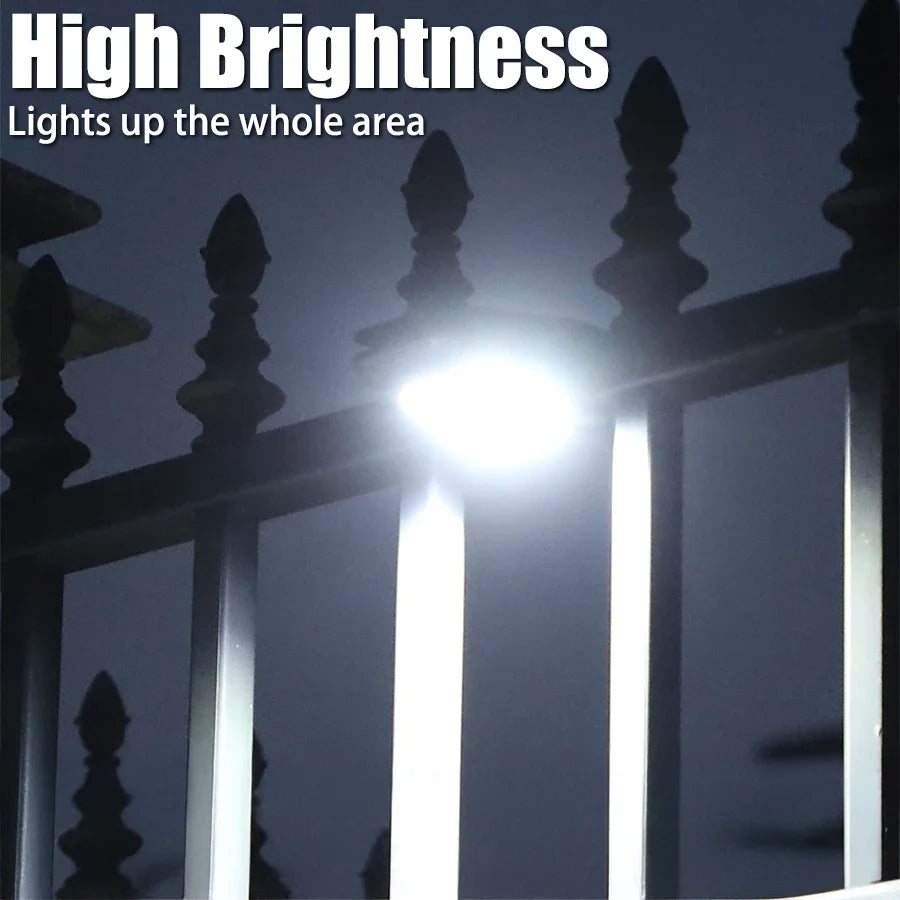 Outdoor LED Solar Clip Light  Portable Waterproof Body Sensor Lamp Courtyard Garden Lamp Patio Home Camping Wall Lights