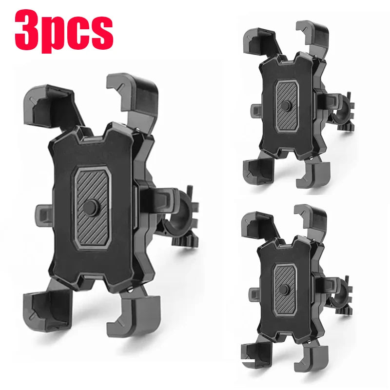 Motorcycles Bicycles Phone Holder 360 Rotation Mobile Phone Navigation Bracket Bike Riding Shockproof For iPhone Xiaomi Samsung