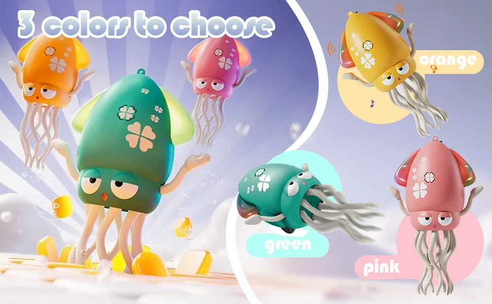 Dancing Octopus Electronic Pets Luminous Fidget Toys Interactive Antistress Stress Relief Toy for Toddler Baby Children Adult