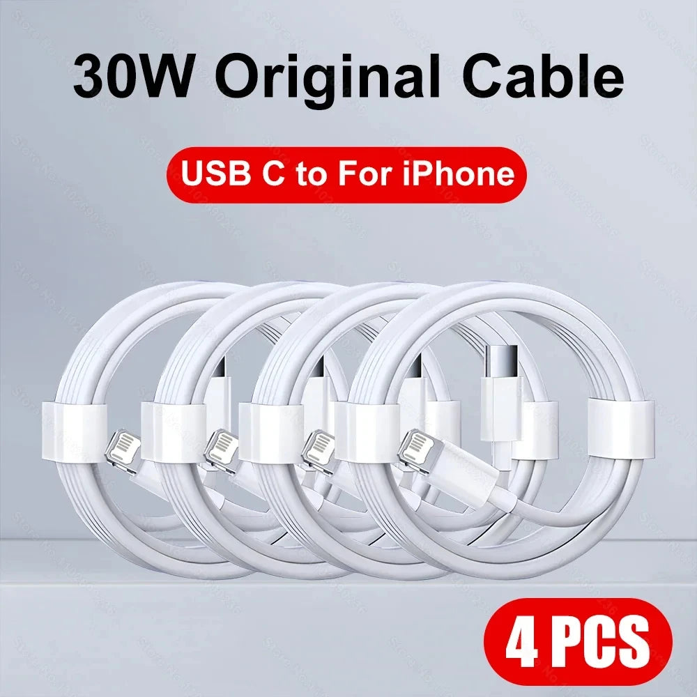 1-5pcs 30W Fast Charging Cable For Apple iPhone 13 12 11 14 Pro Max Mini USB C Cable For X XR XS MAX 7 8 14 Plus 6 Accessories