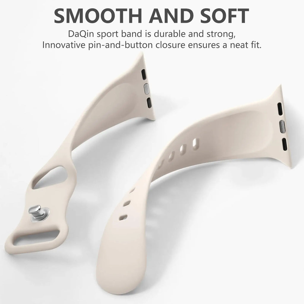 Silicone Strap For Apple Watch Band 40mm 44mm 46mm 45mm 41mm 49mm 38 42 Correa Bracelet iWatch series 6 ultra2 7 8 9 se 10 band