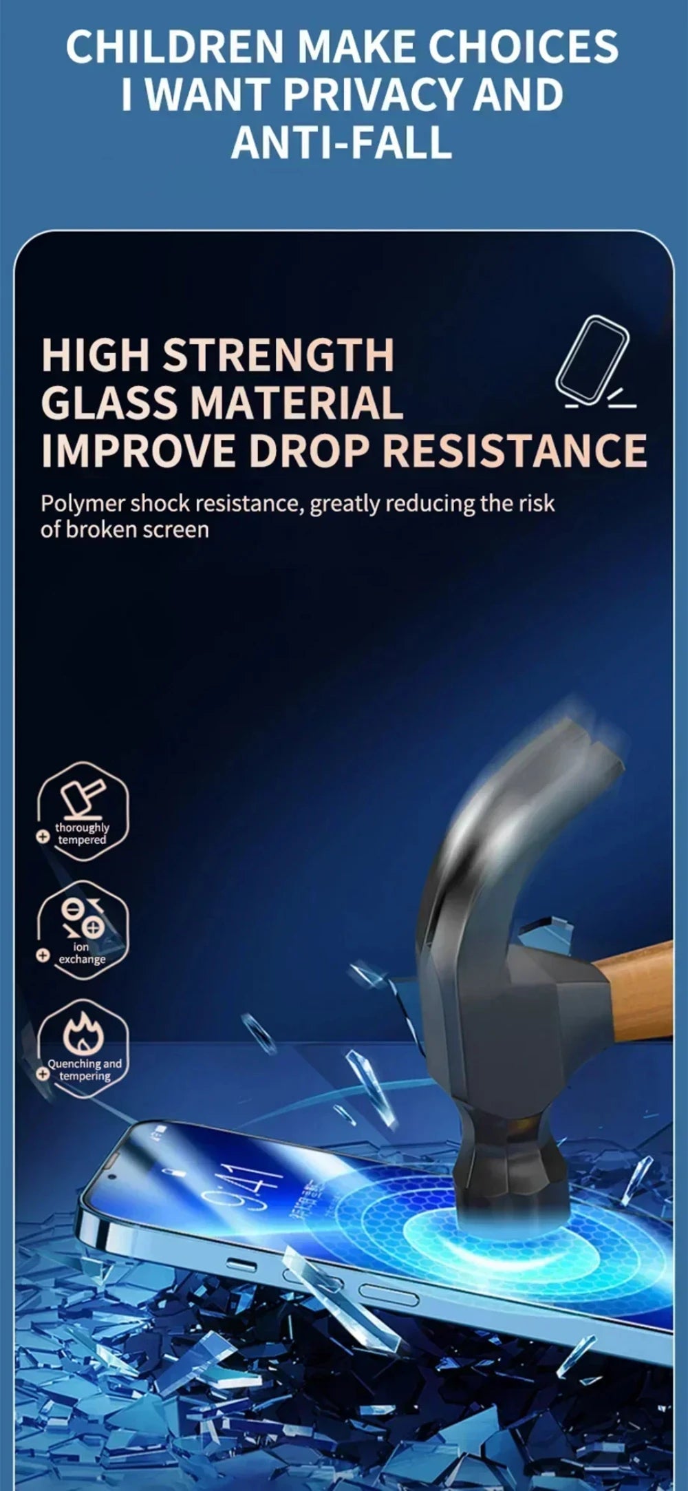 NNBILI 4Pcs Full Cover Privacy Screen Protector For iPhone 11 12 13 14 15 16 Pro Max Anti-spy Glass For iPhone16 Plus 16e Glass