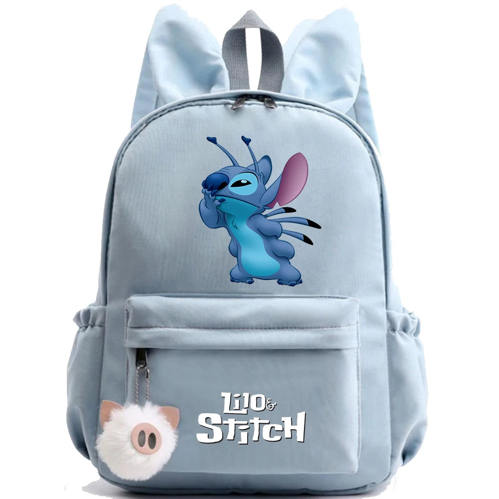 Cute Disney Lilo Stitch Backpack for Girl Boy Student Teenager Children Rucksack Women Casual School Bags Kids Birthday Gift Toy