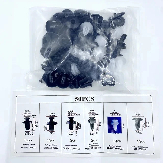 New Auto Fastener Clips Mixed Car Body Push Retainer Pin Rivet Bumper Door Trim Panel Fastener Kit Car Clips Retainer Tools