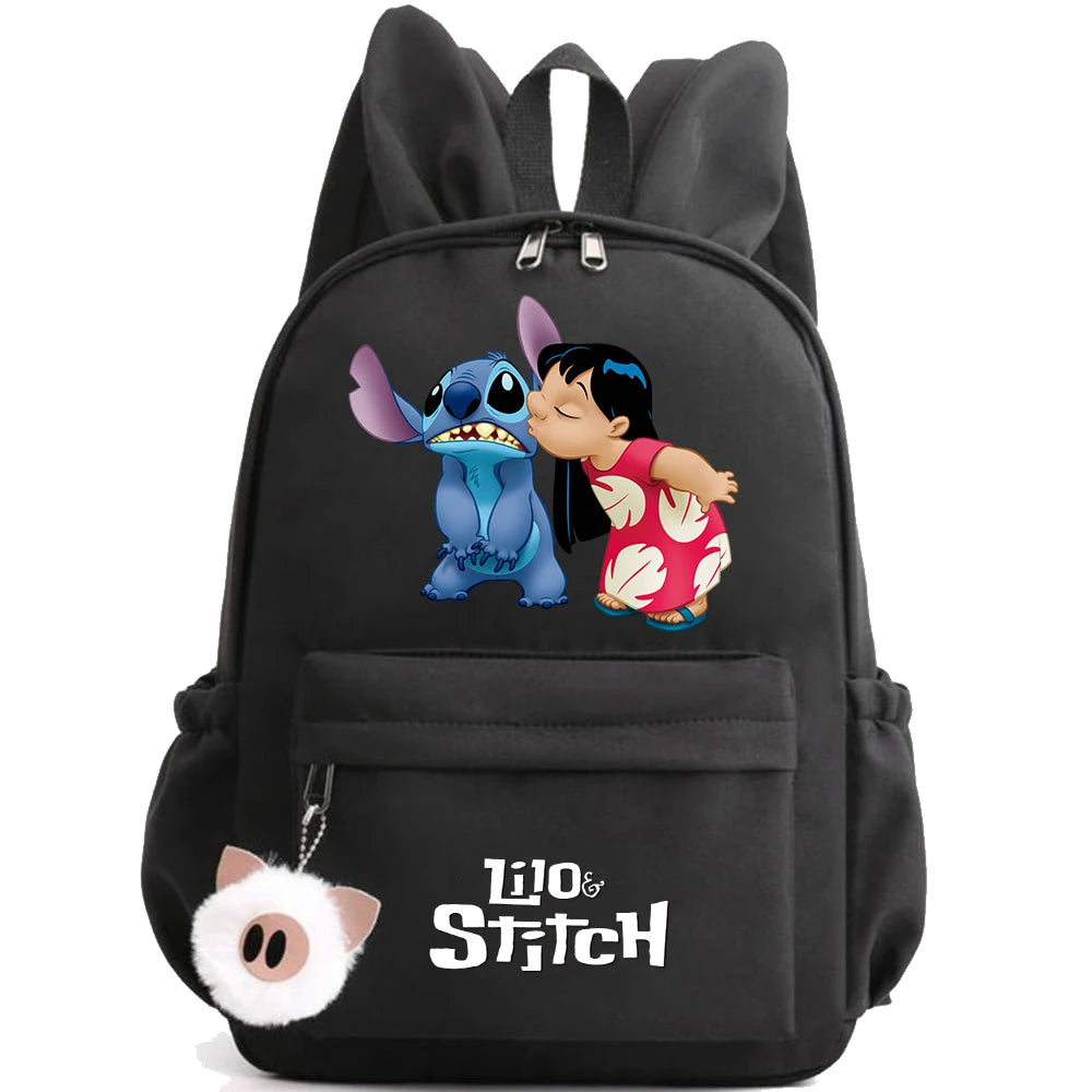 Cute Disney Lilo Stitch Backpack for Girl Boy Student Teenager Children Rucksack Women Casual School Bags Kids Birthday Gift Toy
